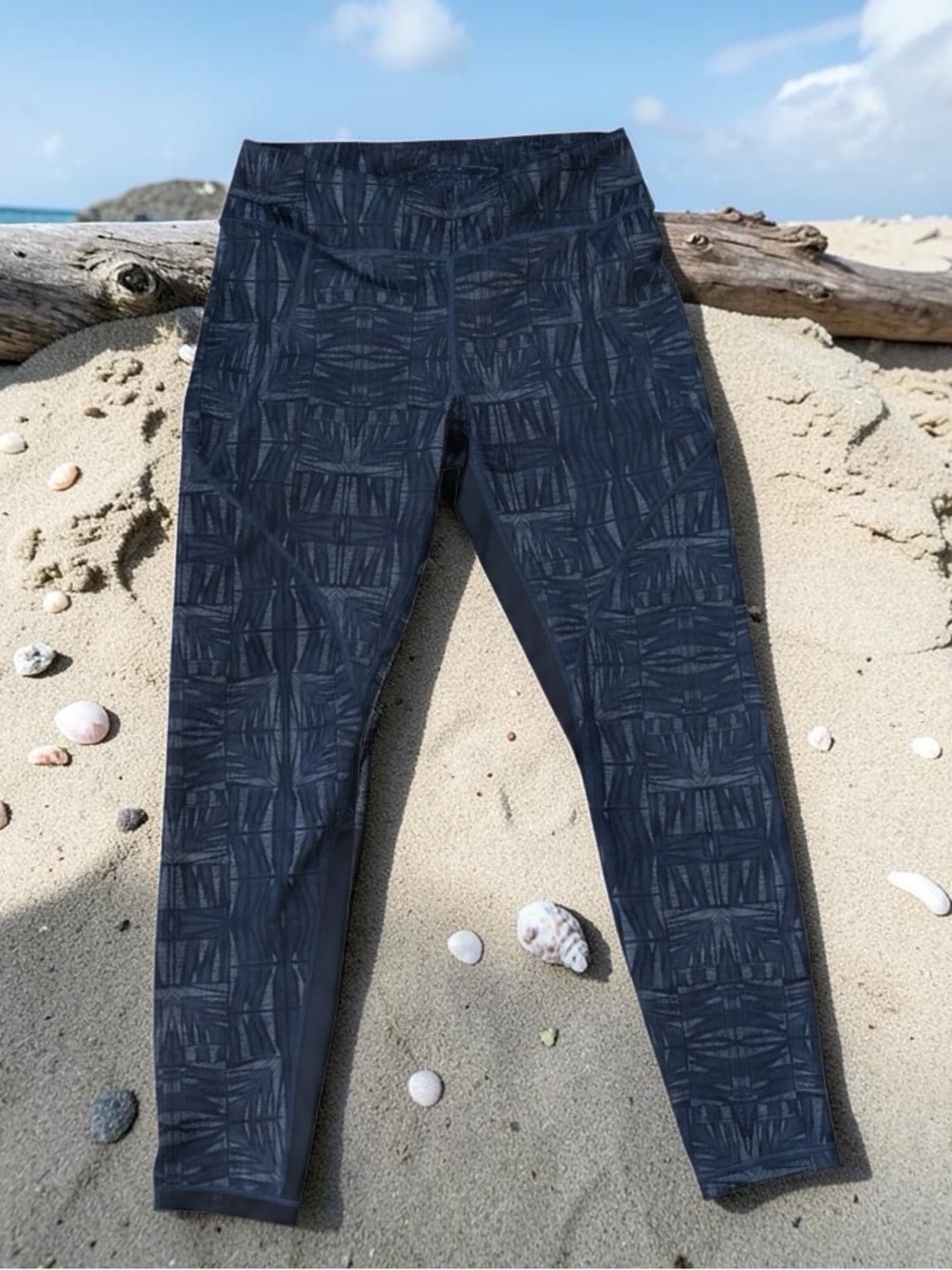 Patagonia Navy Geometric Pattern Leggings